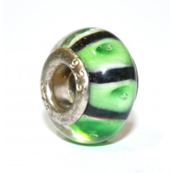 green and black bead
