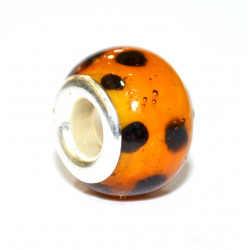 black and brown bead
