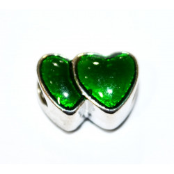 green heart bead