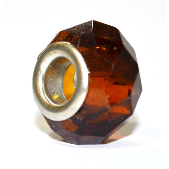 maroon faceted bead