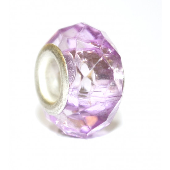 purple faceted bead