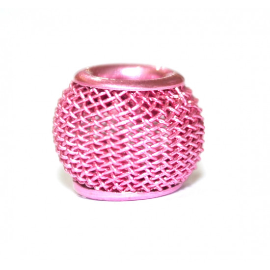 pink mesh bead