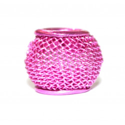 pink mesh bead