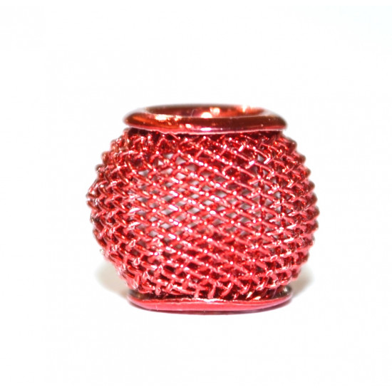 red mesh bead