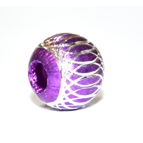 purple Aluminum pearler bead
