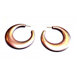 pink and silver hoop earrings