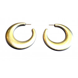 silver hoop earrings