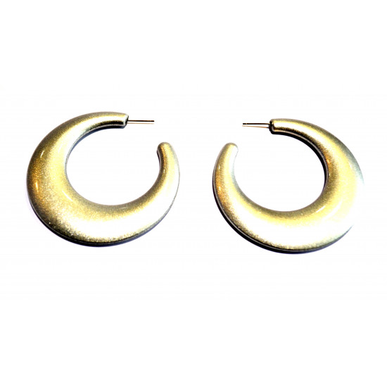 silver hoop earrings