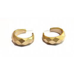 golden hoop earrings