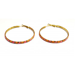 Rose gold hoop earrings