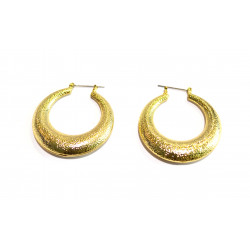 golden hoop earrings