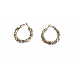 silver hoop earrings