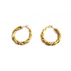 golden hoop earrings
