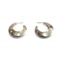 silver hoop earrings