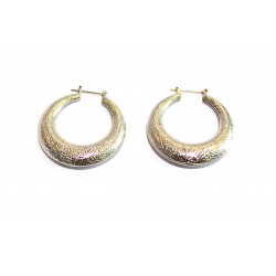 silver hoop earrings