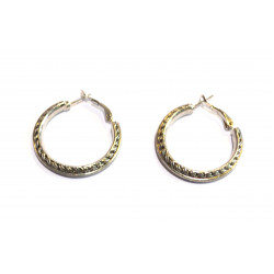 silver hoop earrings