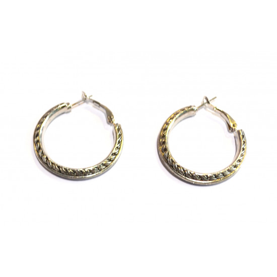 silver hoop earrings