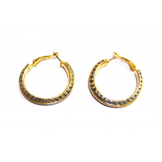 gold and silver hoop earrings