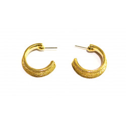 golden hoop earrings