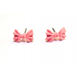 pink knot earrings