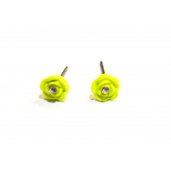 yellow flower earrings