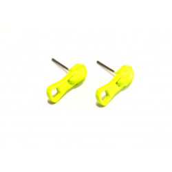 yellow zipper earrings