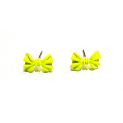 yellow knot earrings