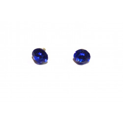 blue rhinestone earrings
