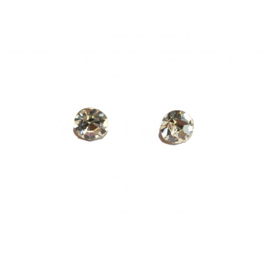 white rhinestone earrings