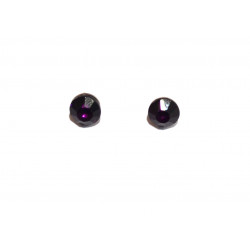 purple rhinestone earrings