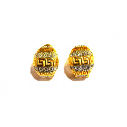 rhinestone hoop earrings