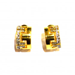 rhinestone hoop earrings