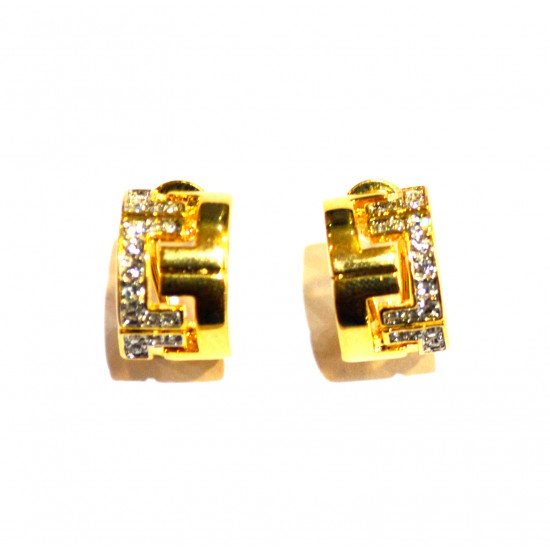 rhinestone hoop earrings