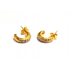 rhinestone hoop earrings
