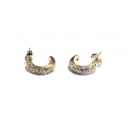 rhinestone hoop earrings
