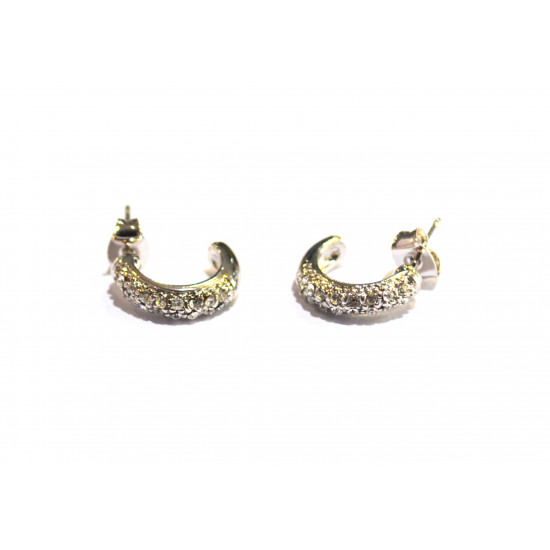 rhinestone hoop earrings