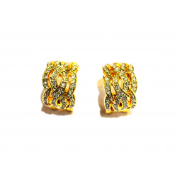 rhinestone hoop earrings