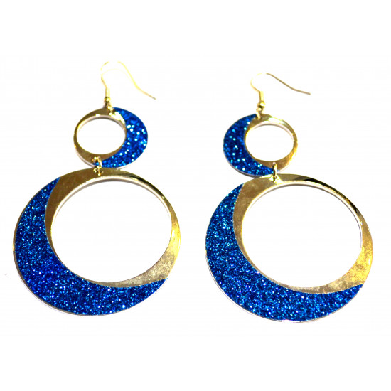 round rhinestone earrings