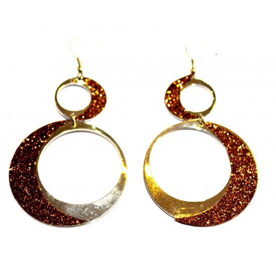 round rhinestone earrings
