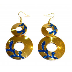 round rhinestone earrings