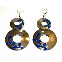 round rhinestone earrings