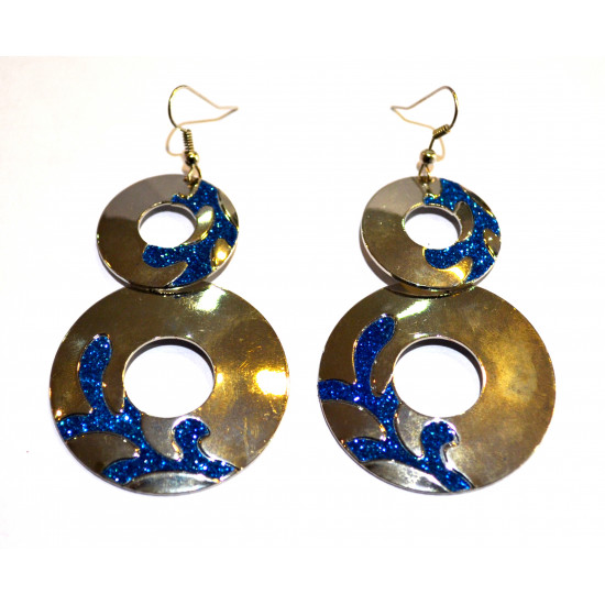 round rhinestone earrings