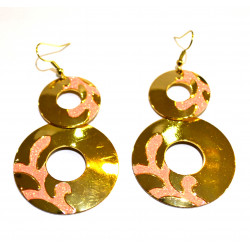round rhinestone earrings