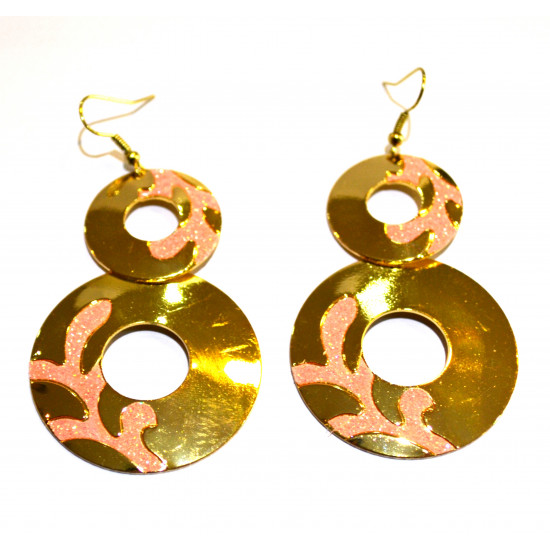 round rhinestone earrings