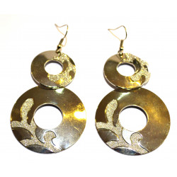 round rhinestone earrings