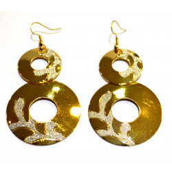 round rhinestone earrings