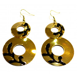 round rhinestone earrings