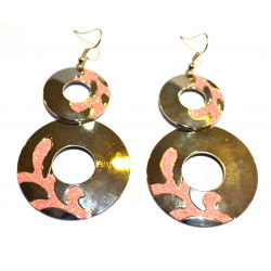 round rhinestone earrings