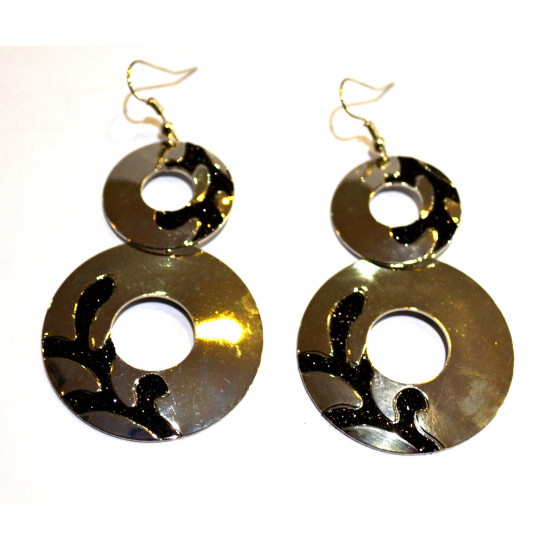 round rhinestone earrings