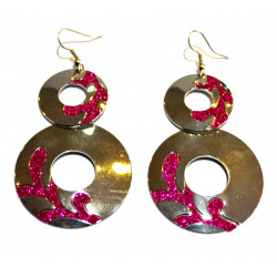 round rhinestone earrings